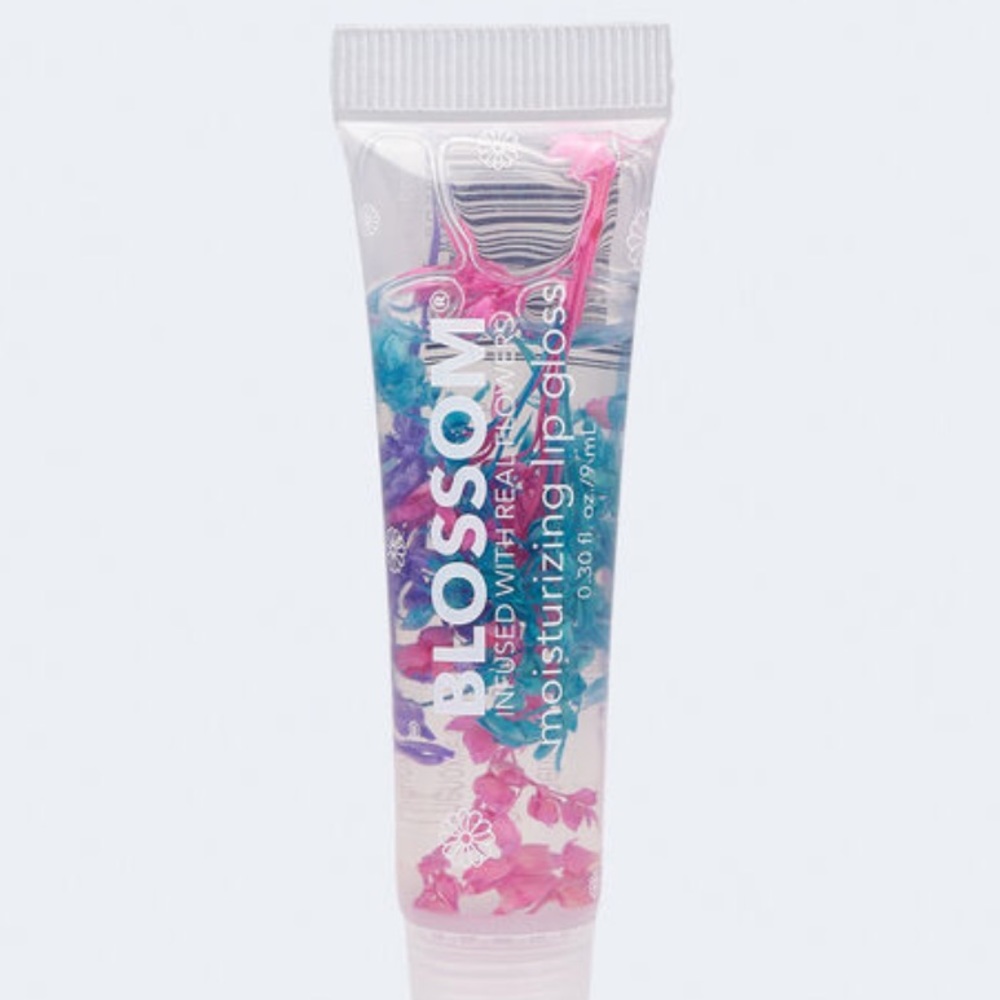 NWT Blossom Moisturizing clear Lip Gloss infused with real flowers - Raspberry - Picture 2 of 5